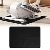 Double-Sided Non-Slip Workout Mat for Elliptical Machine, 23.6" x 17" Stepper Mat for Under Desk Ellipticals & Pedal Exercisers, Stability & Floor Protection, Vibration Plate Mat Compatible