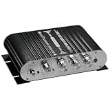 2.1 Channel HiFi Stereo Subwoofer Amplifier, Mini Digital Audio Power Amplifier for Car MP3, AUX RCA Input, Treble Bass Control, Silver Black