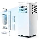 EUHOMY Portable Air Conditioners 10,000 BTU, 4-in-1 Air Conditioner Portable Up to 450 Sq.Ft. with Cool, Fan, Dehumidifier, Sleep, Portable AC Unit with LED Remote & 24H Timer, Installation Kits