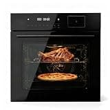 24"Built-in Electric Convection Wall Oven,2.5 Cu.ft 70L Touch Control Black