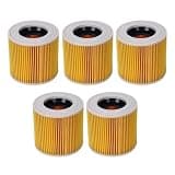 5PCS Replacement Air Dust Filter for Vacuum Cleaner Parts WD2250 WD3.200 MV2 MV3 WD3 A2004 A2204 HEPA Filter2 MV3 WD3