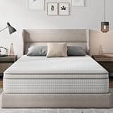 Novilla 10 Inch Queen Size Mattress in a Box, Hypoallergenic & Back Pain Relief, Hybrid Queen Mattresses with Smarts Coils, Fiberglass Free CertiPUR-US Certified Colchones No Box Spring Needed