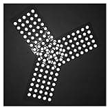 1000PCS 3D Scanning 10 Mm High Light Reflective Marking Adhesive Sticky Marker Dots for Three Dimension Scan Information Capture Modeling for Complex Details(Inner 3mm ourer 6mm)