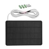 MOUDOAUER Doorbell Solar Panel Charger, 360°Adjustable, 4W 10FT Charger for Video Doorbell 2 3 4