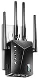 2026 WiFi Extender Signal Booster for Home & Outdoor - 5X Faster Internet Booster with Ethernet Port, Covers 15,000+ Sq.Ft House & Yard | Long Range Wireless Repeater Amplifier, Works with Any Router