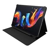 TCL Tablet Case for NXTPAPER 11 Plus – Slim PU Leather Flip Cover with 3 Adjustable Angles, Magnetic Stylus Holder & Auto Sleep/Wake Function – Black