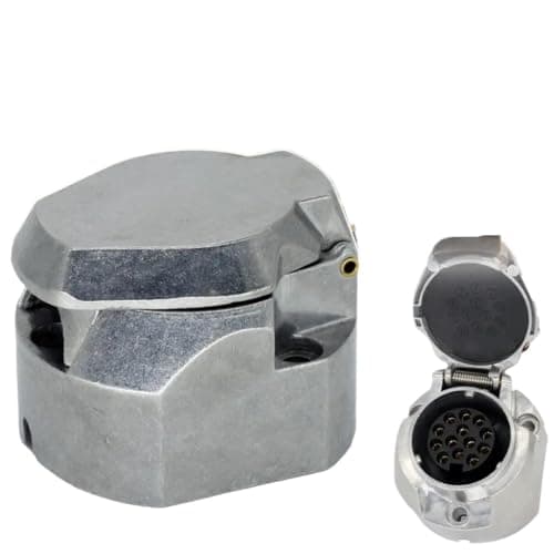 VCALDGFZ 12V 13 Pin 13-Core Aluminum Durable Standard Trailer Socket Boat Spare Parts Electrical Connector Car Accessories