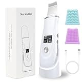 Face Scrubber Skin Spatula - Blackhead Remover Deep Cleansing Tool for Pore Extraction, 4-in-1 Fast Charging Dock Blackhead Remover Face Spatula for Facial Skincare Women Gift (White)