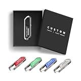 Kacenray Custom USB Flash Drives, Personalized Bulk Carabiner Clip Memory Sticks with Logo for Business Gifts, Corporate Giveaways and Outdoor Events, Optional Custom Packaging (100,128 MB)