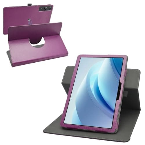 MAMA MOUTH for DOOGEE U13 Case,360 Degree Rotary Stand with Cute Pattern Cover for DOOGEE U13/DOOGEE Tab E3 Pro/Blackview Mega 8/SVITOO P1300/SVITOO P300 13" Tablet Cases,Purple