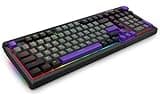 E-YOOSO Creamy Mechanical Keyboard Wireless, Gasket Structure with Sound Dampening Foam, Led Backlit, Hot Swappable, Pre-lubed Linear Switches, Full Size Custom Gaming Keyboard for PC/Mac, Black