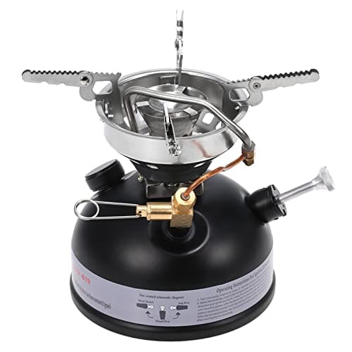 HUIOP Gasoline Stove, Portable Outdoor Camping Mini Gasoline Stove Liquid Fuel Oil Stove