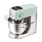Hauswirt Stand Mixer Silent with LED Touch Screen, 5.3QT XL Large Mixers Kitchen Electric Stand Mixer for Household, 500W DC Motor 11-Speed for Bread Pasta Meat – Lake Green