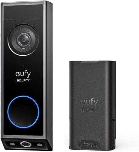 eufy Security Video Doorbell E340 Kit, No Subscription, Dual Cameras, Head-to-Toe View, 2K FHD Doorbell Camera, Two-Way Talk, Delivery Guard, AI Motion Detection, Rechargeable Battery, Built-in 8GB