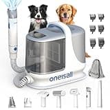 oneisall Dog Grooming Vacuum, 13000Pa Powerful 3L Dust Cup Pet Vacuum with Clipper Nail Grinder & Shedding Brush, 7 in 1 Dog Grooming Kits, Quiet, Large Capacity 3 Suction Levels, BM3