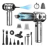VCAN ACTIVE Car Vacuum Portable Cordless 22000PA High Power with Brushless Motor 4-in-1 Compressed Air Duster & Air Blower & Pump Hand Held Vacuum for Car, Home, Office, Ideal Gifts for Men & Women