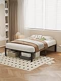 FAVSH Full Size Metal Bed Frame,Heavy Duty Platform Bed Frame with Underbed Storage & Slats Support,No Box Spring Required,Noise Free,Easy Assembly,Black