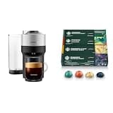 Nespresso Vertuo Pop+ Deluxe Coffee and Espresso Maker by De'Longhi, Silver + Starbucks Capsules