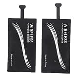 Phefop Wireless Charger Receiver, 2Pcs Universal Type C Standard Wireless Charger Adapter Mobile Phone Sticker Charging Receiver for Android Mobile Phone