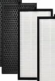 HSIAMEN AP400 Replacement Filter Compatible with SIESEAN AP400 Air Purifier, H13 True HEPA with Activated Carbon, 1-Set