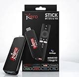 Nero Stick TV 4K/8K HDR Streaming Device, Powered by Android 14 and Google TV, Bluetooth 5.4, HDMI & USB, Supports Wi-Fi 6E, Free & Live TV Without Cable or Satellite