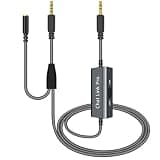 LecLooc Chat Link Pro Cable for Elgato HD60 S/S+, HD 60 PRO, 4K 60 PRO, HD60 X Gaming Capture Card, Chat Audio Cable Adapter for Nintendo Switch Xbox One PS4 PS5 with Isolator (6.6FT) (Grey)