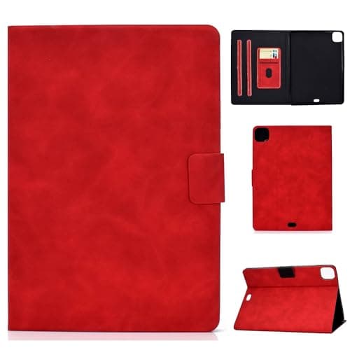Anti-yellowing tablet cover Case Compatible with iPad Pro 11 2024 Leather Business Folio Protective Cover with Card Pocket Multi-Angle Viewing W Auto Sleep Wake Shockproof Case Compatible with iPad Pr