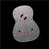 Transparent Acrylic Classical Guitar Making Template (Includes Outline Soundhole And Bracing Layout) Guitar Tool Kit(Style 2)