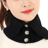 XBOKA Scarf Collar for Women Winter False Collar Scarfs for Women Neck Wrap Men Women Turtleneck Collar Scarf Knitted Elastic