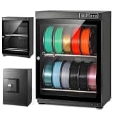 Electronic Camera Storage Dry Cabinet 70L/100L, Silent Dehumidification Cabinet, Digital Control Dehumidifying Dry Box, Energy Saving (<8W), Tempered Glass Door with Magnetic Sealing 70L