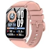 iBesi Smart Watches for Men Women with Bluetooth Calling, 1.83" HD Touchscreen Fitness Tracker, IP68 Waterproof, 120+ Sports Modes, Heart Rate & Sleep Monitor, Compatible with iPhone Android (Pink)