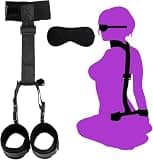 Bondaged Tie Downs Kit Sex Hand Cuff Bracelets Sex Furniture for Ankles and Wrist Bar Fuzzy Handcuffs Hand Cuff Set for Adults Grownups Bedroom for Women Sex Tie Up Set Women Yoga Sweater F22