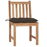 DXKDUSOKJ Solid Teak Wood Patio Chairs Set of 4 with Cushions, Heavy Duty Outdoor Garden Seating for Relaxation