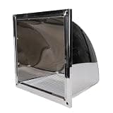 Pissente 304 Stainless Steel Vent Cover Rainproof Windproof Exhaust Hood for Outdoor Range Hood Vent, with Anti Rust Protection Deflects Debris, Efficient Ventilation