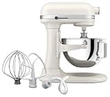 KitchenAid 5.5 Quart Bowl-Lift Stand Mixer with 11 Speeds, KSM55SXXX, Porcelain White