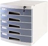 YXEDPBF Filing Cabinet Desktop A4 File Cabinet Drawer Desktop Cabinet File Organizer Orgaboxes (Grey)