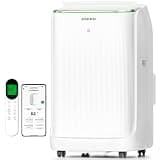 ZAFRO Smart Inverter Portable Air Conditioners, 16000 BTU (12000 BTU SACC) Dual Hose Portable AC Unit with Energy Saving/Ultra Quiet(42dB)/Drainage-free Cooling/APP/Remote for Multi-Scenario Use