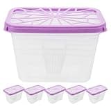 Alasum 6pcs Refillable Plastic Dehumidifier Boxes with Structure and Portable Design, Moisture Containers for Shoe Cabinet and Kitchen Use