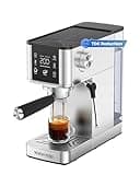 Waterdrop MC-02-C Semi-Automatic Espresso Machine with Filter for Fresh Brews, TDS Reduction, Coffee Maker