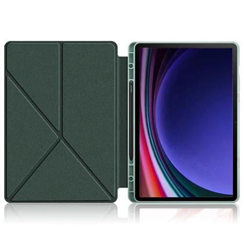 Ultra Thin Transform Stand Cover Suitable for Samsung Galaxy Tab S9 Plus/Tab S9 FE Plus 12.4inch 2023 with Pen Slot Case(Black,S9 Plus 12.4)