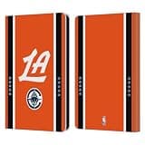 Head Case Designs Officially Licensed NBA Orange Design Los Angeles Clippers Logo Leather Wallet Case Compatible with Amazon Kindle Paperwhite 6