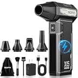 SDFM Compressed Air Duster - 180,000 RPM Snow Blower - with Brushless Motor, 3-Gear Adjustable Air Duster - for Keyboard, PC, Car, Air Bed, and Home Cleaning (X15)