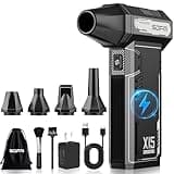 SDFM Compressed Air Duster - 180,000 RPM Snow Blower - with Brushless Motor, 3-Gear Adjustable Air Duster - for Keyboard, PC, Car, Air Bed, and Home Cleaning (X15)