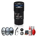 Laowa 100mm f/2.8 2X Ultra Macro APO Lens for Canon RF, Manual Focus Full Frame for Close-Up Product & Nature Photos (VE10028RF) + Lens Filter Kit + Cleaning Kit + Cap Keeper (7pc Bundle)