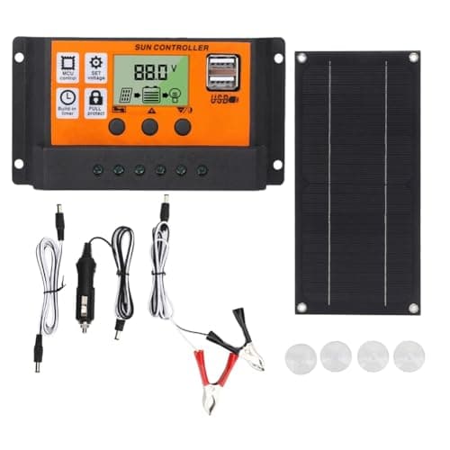 TKOWTB 600W Solar Panel Kit with 100A 18V Charge Controller Solar Charging for Outdoor RV Camping Boat Trailer System