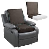 BALAPET Recliner Cushions for Long Sitting, Egg Crate Foam Recliner Cushion for Elderly Reduces Muscle Fatigue and Provides Air Flow, Extra Large Non-Slip Seat Cushion with Back Support(20*20*4in)