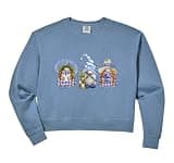 Womens Lavender Gnome Spring is Coming Gardening Three Purple Gnome Comfort Colors Crop Sweatshirt