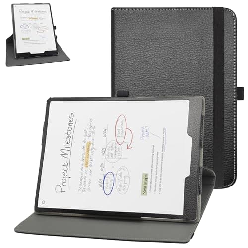 Tablet Cover for Remarkable Paper Pure 10.3,360 Degree Rotary Stand with Creative Cover for Remarkable Paper Pure 10.3 Tablet Case,Black