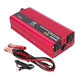 SECFOU 900w Car Power Inverter with Large Output Power and USB High-Efficiency Charging, Aluminum-Magnesium Alloy Material, US Plug 12v to 110v Converter for Tv and Computer Use