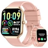 Jugeman Smart Watch for Women, 1.96" HD Smartwatch (Answer/Make Call) with Heart Rate/Sleep Monitor/Pedometer Fitness Watch 113+ Sport Modes, IP68 Waterproof Activity Tracker for Android iOS